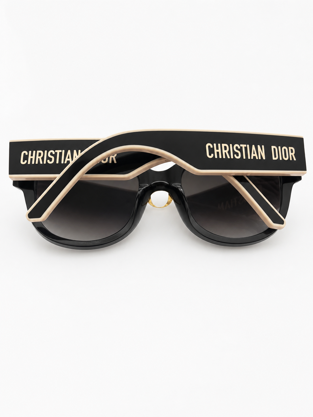 Christian Dior DiorPacific S2U Oversized Star Logo Sunglasses – Black/Gold Full Set