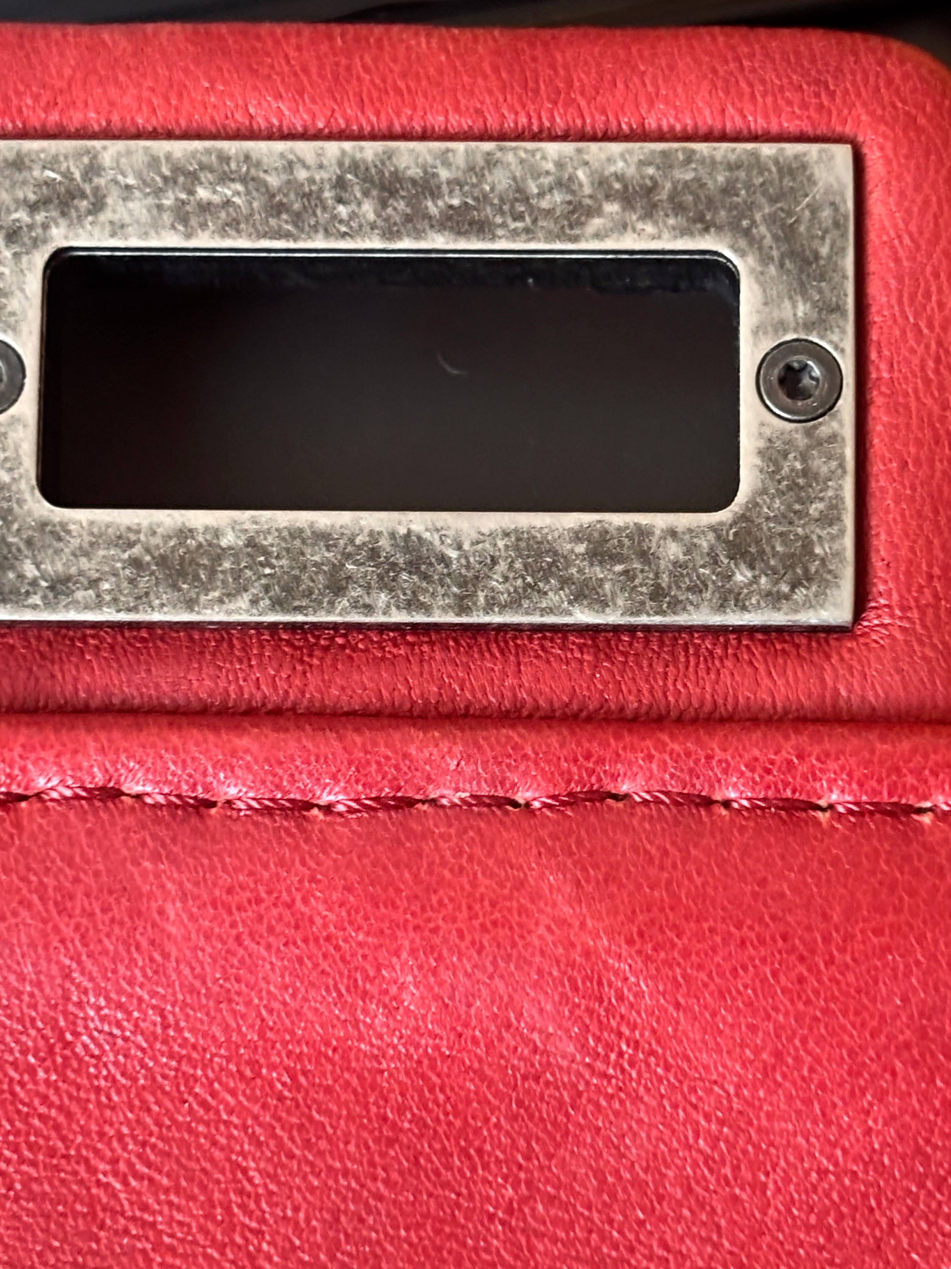 CHANEL Red Quilted Lambskin Reissue Tote Shoulder Bag | Clutch