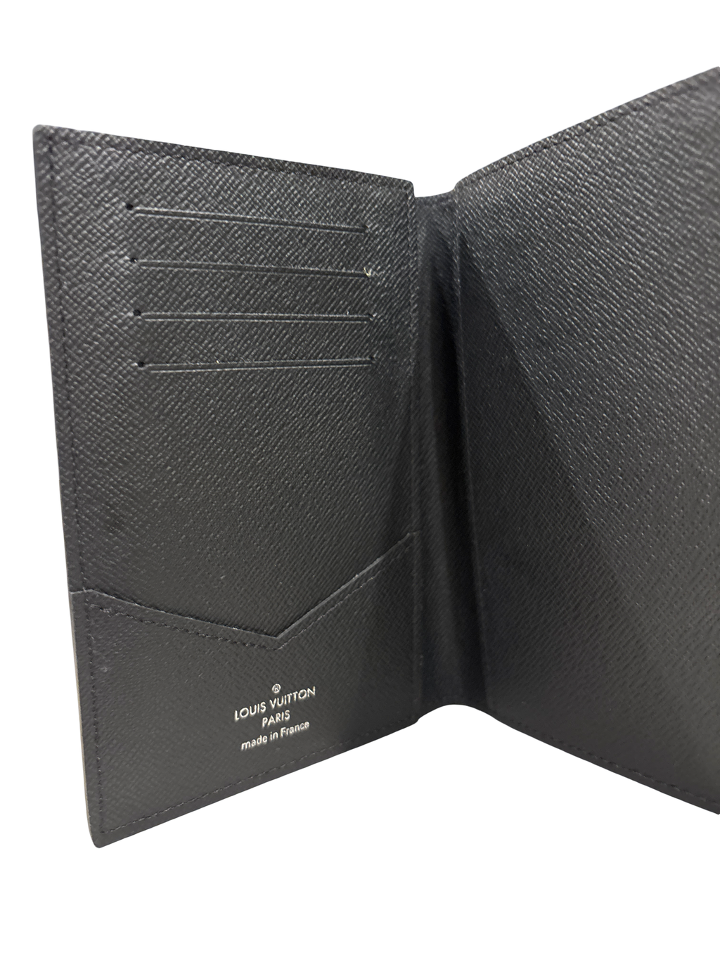 Louis Vuitton Monogram Eclipse Passport Cover / Organizer Wallet – Black Canvas