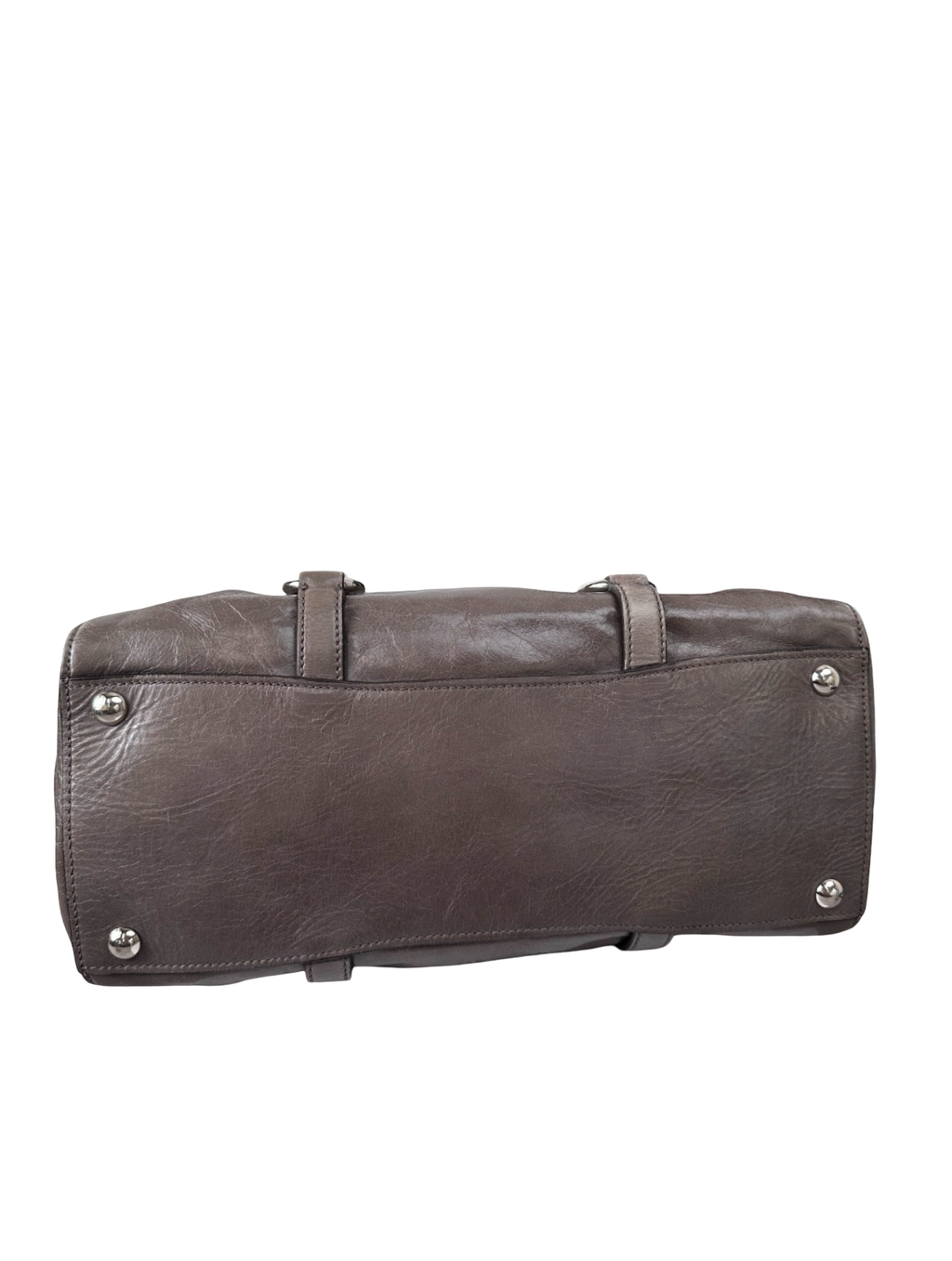 Authentic Miu Miu Soft Leather Satchel Tote with Shoulder Strap