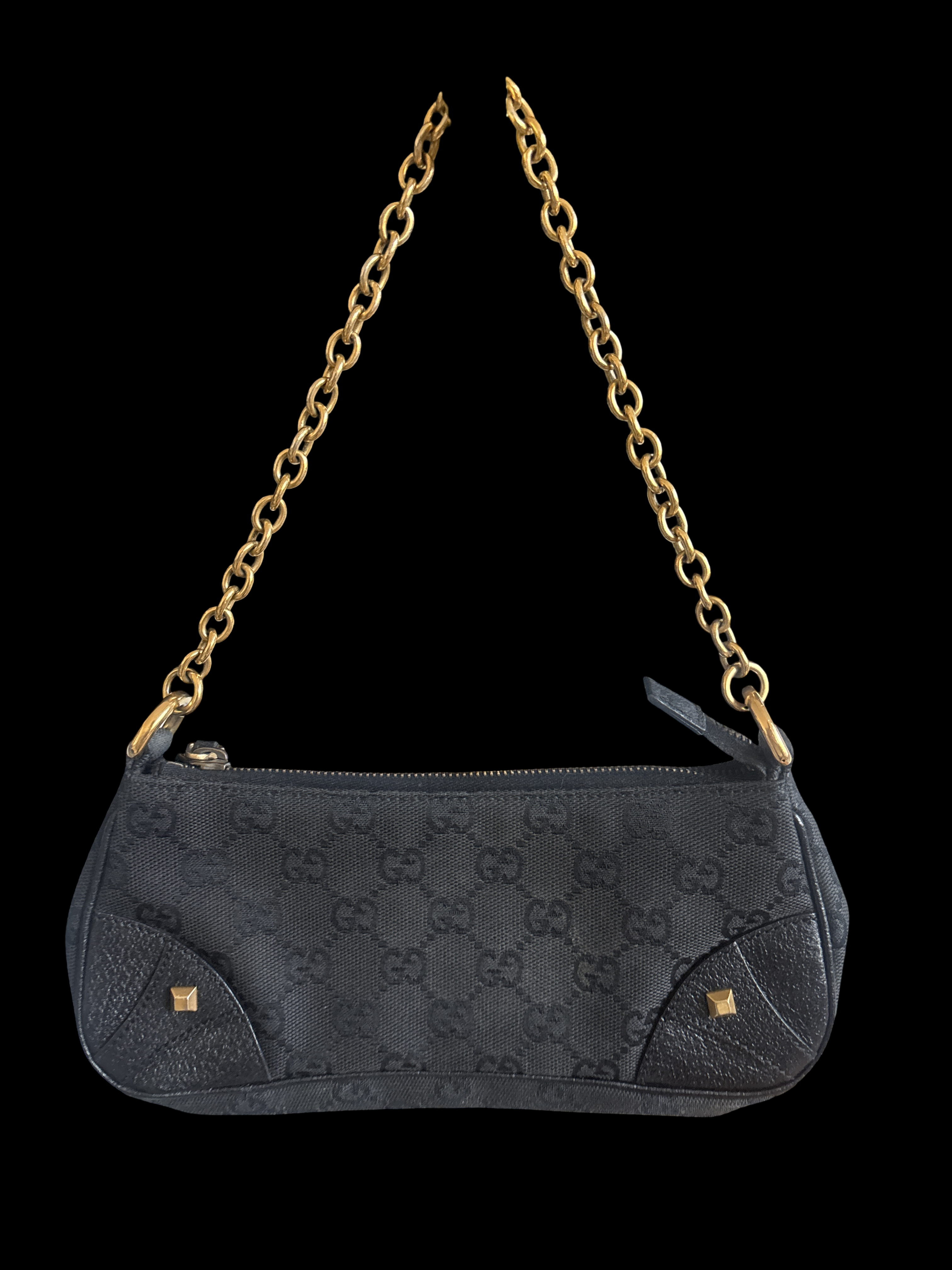 GUCCI GG Canvas Chain Shoulder Bag