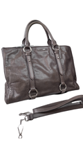 Authentic Miu Miu Soft Leather Satchel Tote with Shoulder Strap