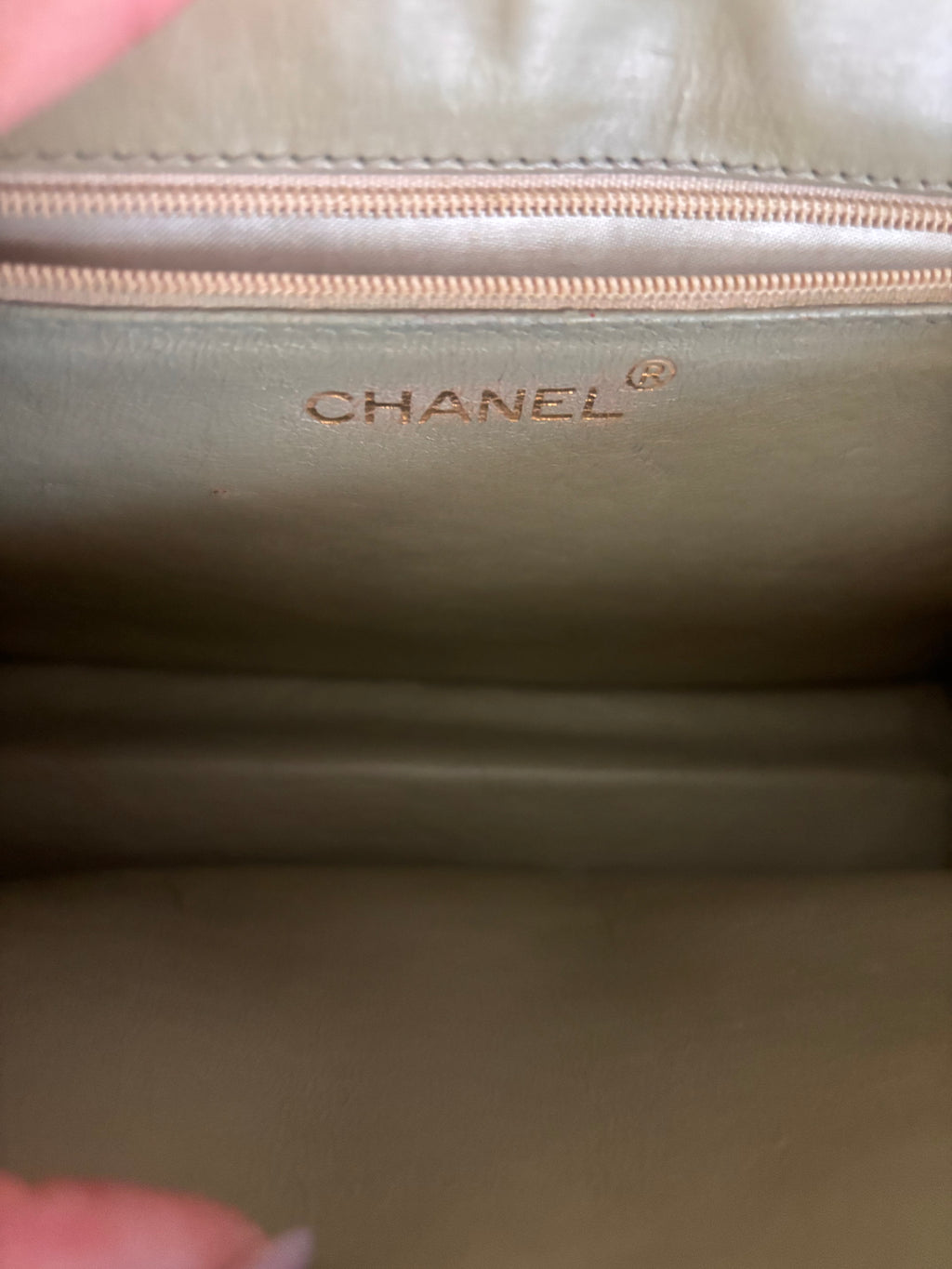 Chanel Embossed Lizard-Embossed Chain Bag