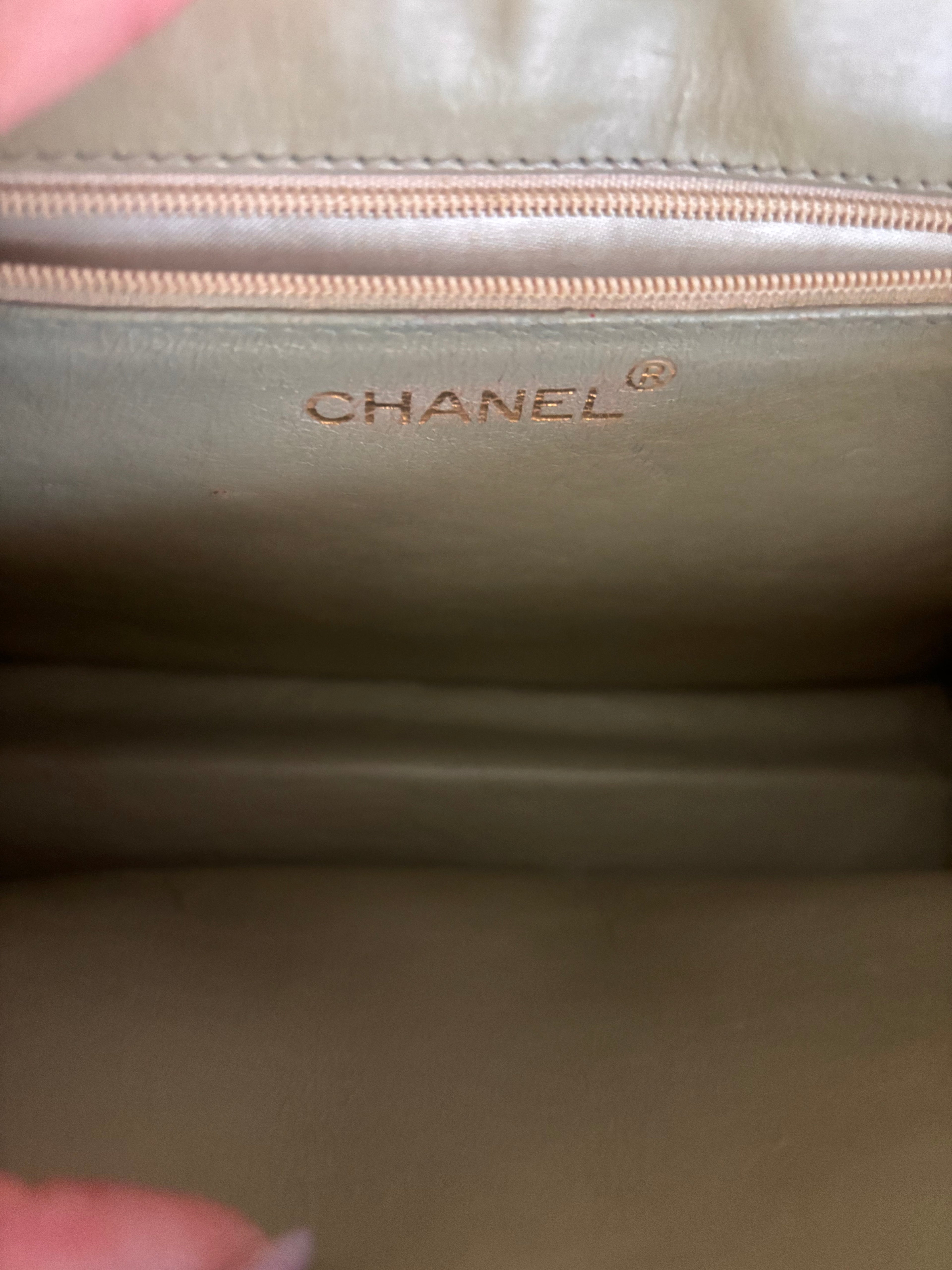 Chanel Embossed Lizard-Embossed Chain Bag