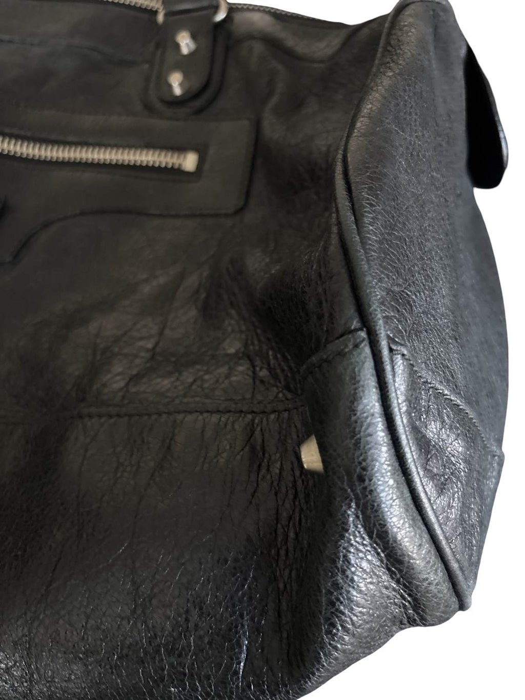 Balenciaga Motorcycle City Style Leather Shoulder Bag