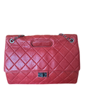 CHANEL Red Quilted Lambskin Reissue Tote Shoulder Bag | Clutch