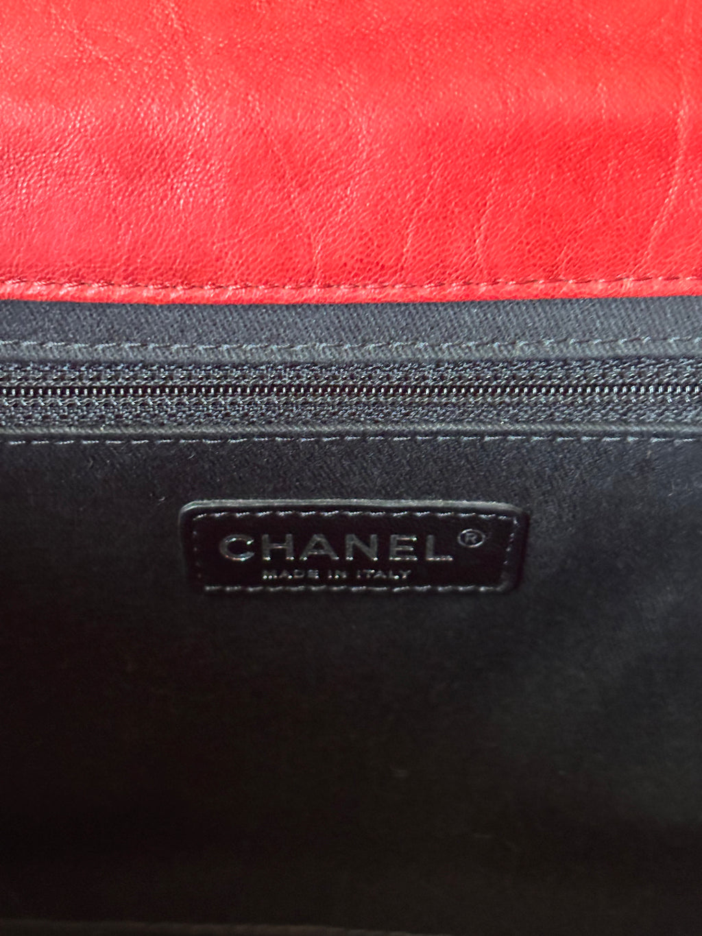 CHANEL Red Quilted Lambskin Reissue Tote Shoulder Bag | Clutch