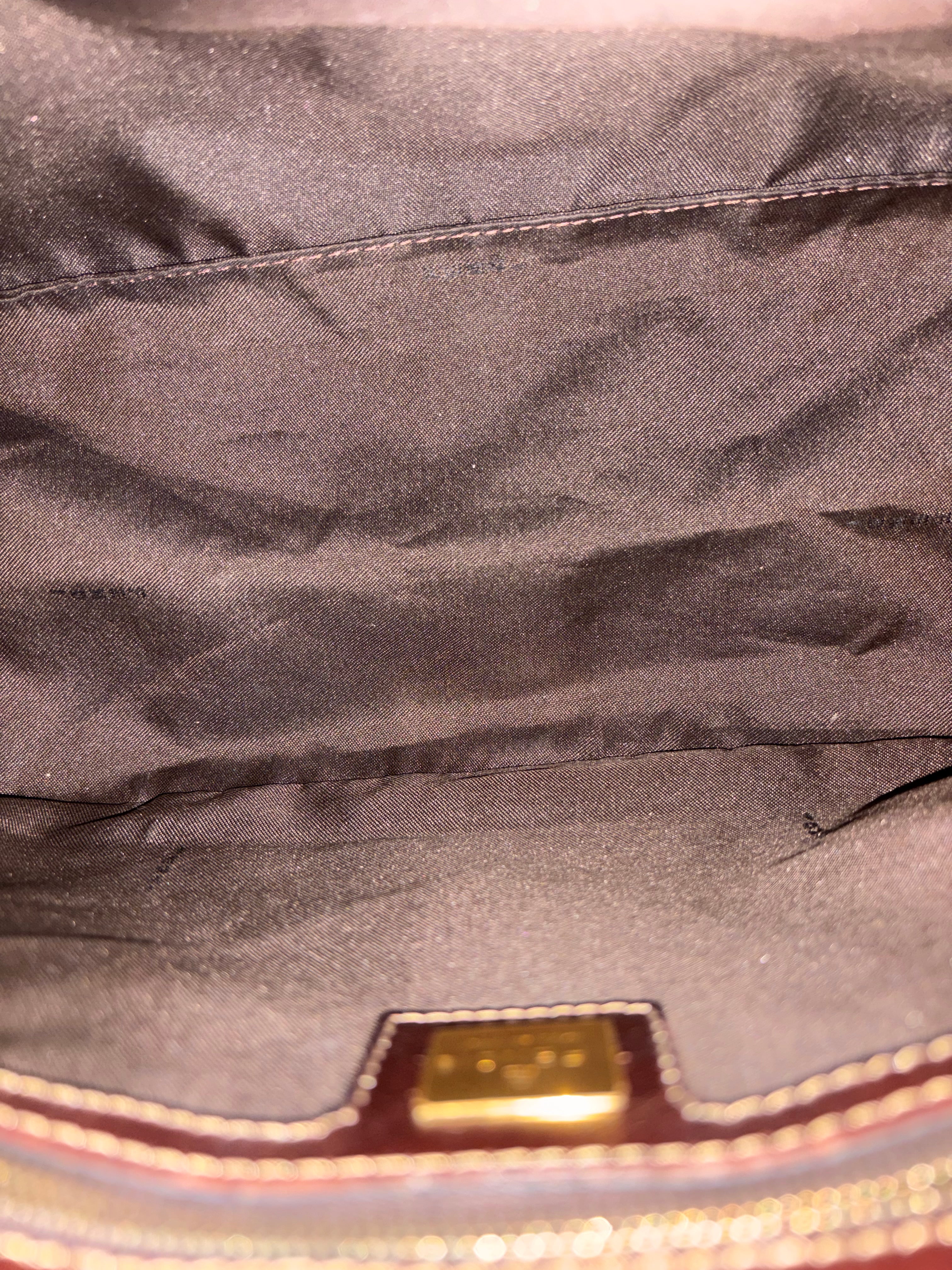 Authentic Fendi Zucca Monogram Mama Baguette Shoulder Bag – Brown PVC Canvas