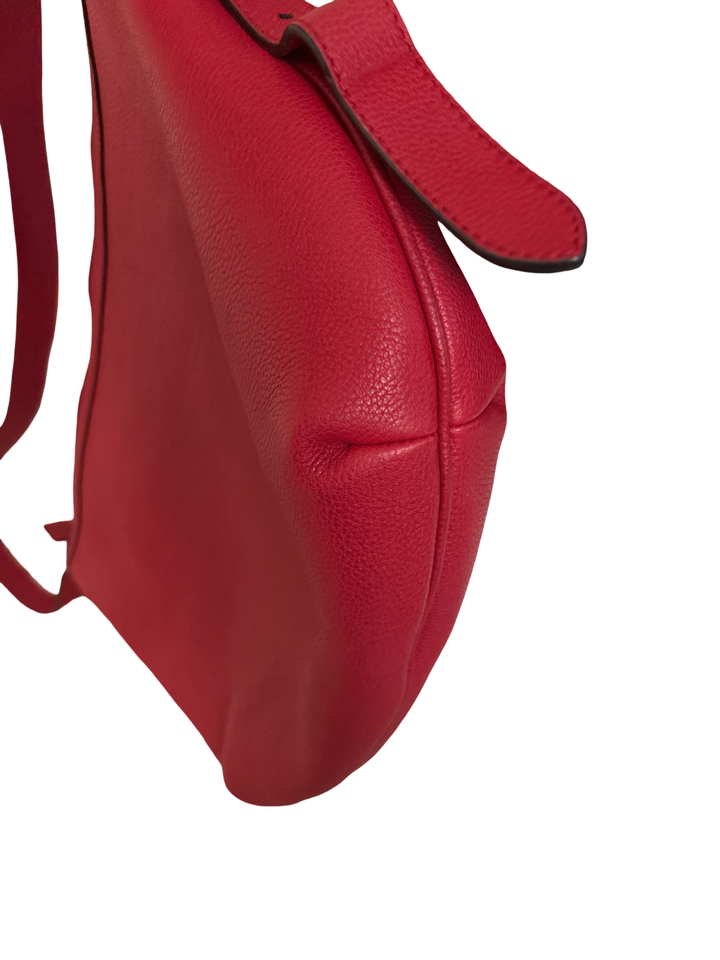 Authentic Gucci Red Leather Vintage Logo Shoulder/Shoulder Bag