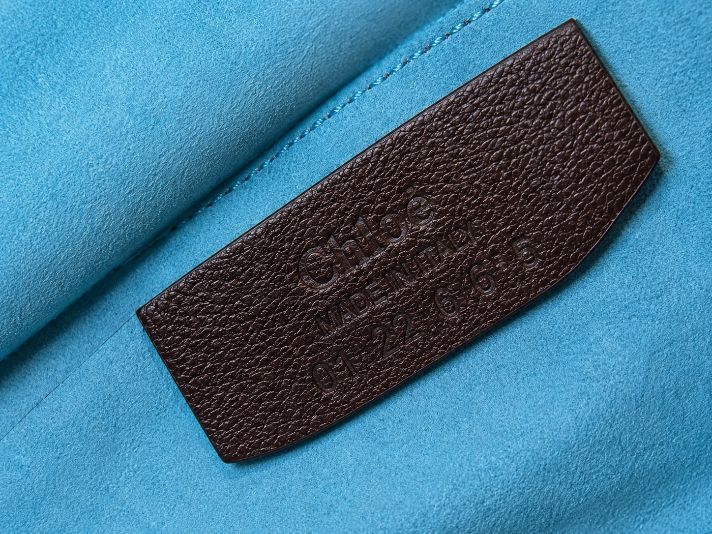 Miu Miu Brown Leather Shoulder Bag with Turquoise Trim