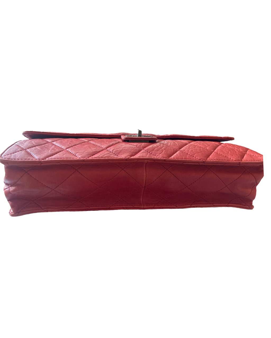 CHANEL Red Quilted Lambskin Reissue Tote Shoulder Bag | Clutch