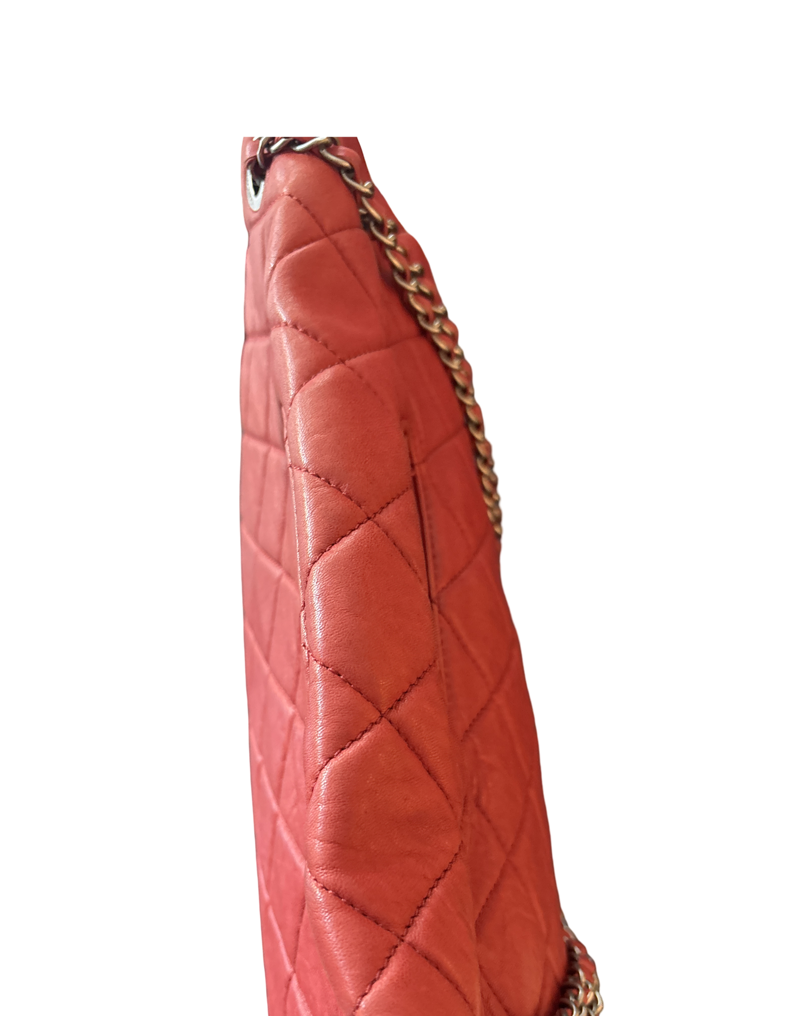 CHANEL Red Quilted Lambskin Reissue Tote Shoulder Bag | Clutch