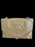 Chanel Embossed Lizard-Embossed Chain Bag