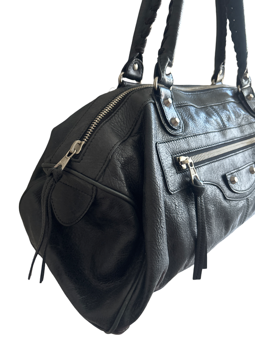 Authentic Balenciaga Motorcycle City Style Leather Shoulder Bag