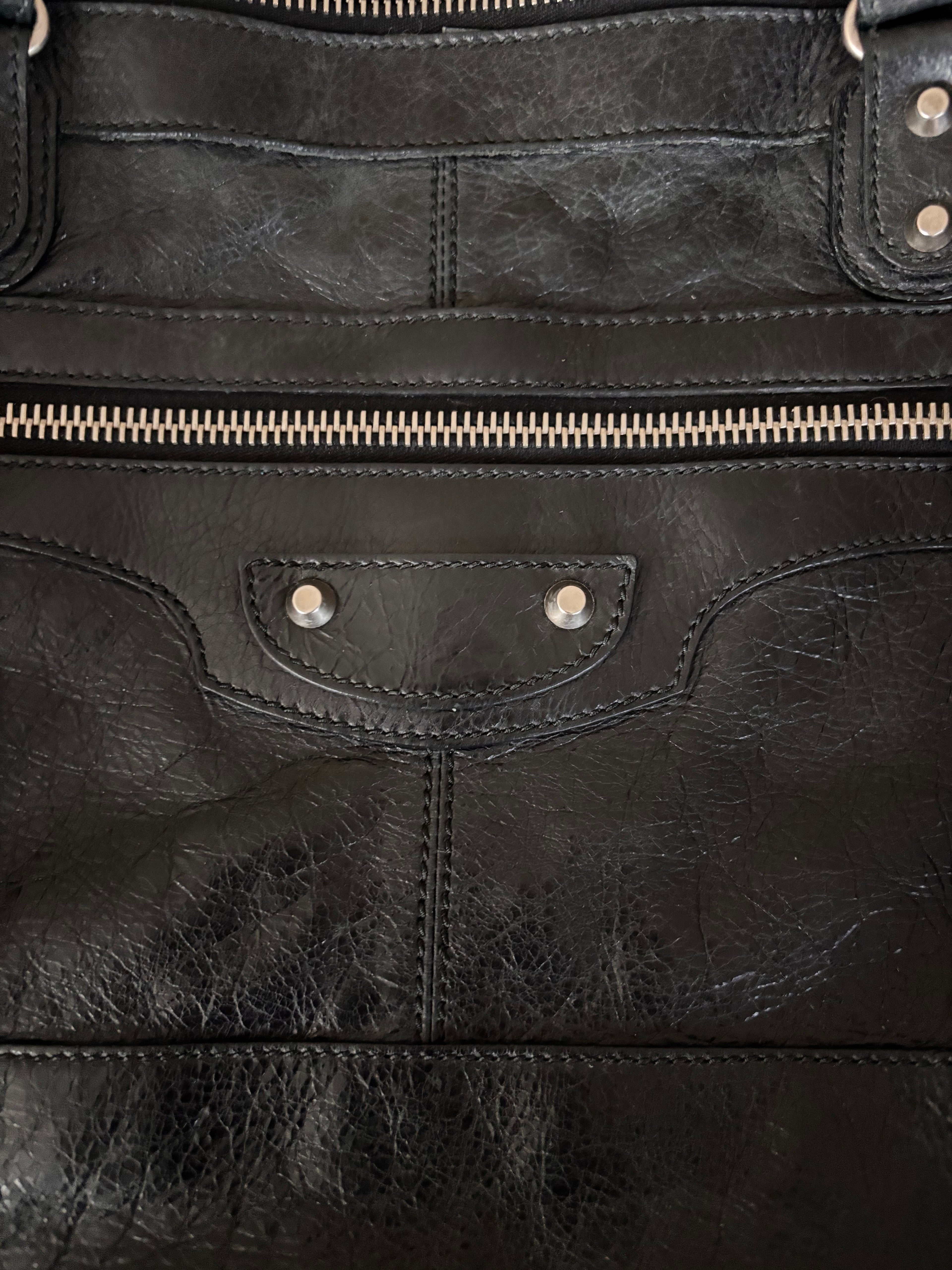 Balenciaga Motorcycle City Style Leather Shoulder Bag